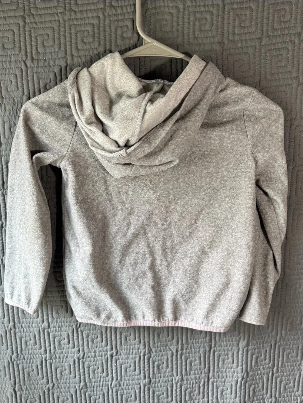 Carters Kid Full Zip Sweater Girls 6/6x Grey Gray Hoodie 100% Polyester